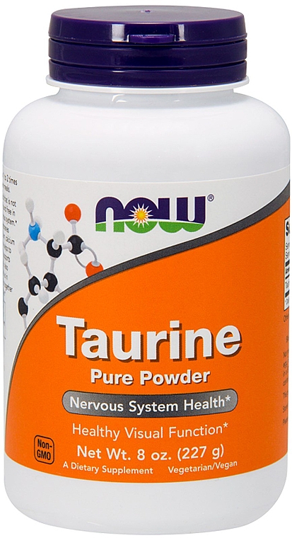 Амінокислота "Таурин" у порошку - Now Foods Taurine Pure Powder — фото N1