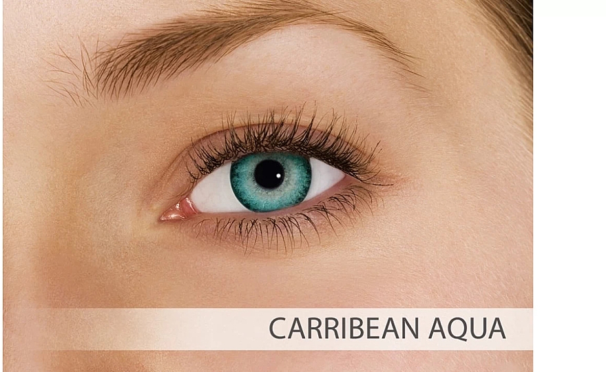 Цветные контактные линзы, 2шт, caribbean aqua - Alcon FreshLook Dimensions — фото N2