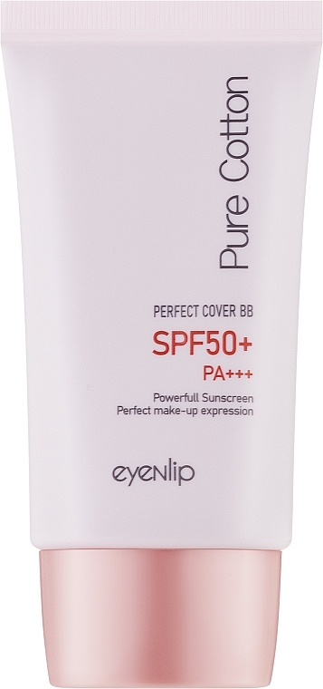 Зволожувальний ВВ-крем з гіалуроновою кислотою - Eyenlip Pure Cotton Perfect Cover BB Cream SPF50+/PA+++
