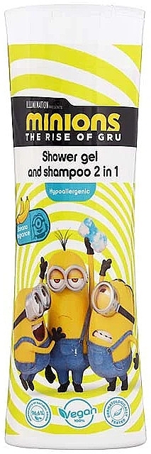 Шампунь і гель для душу "Банан" - Buzzy Minions Shower Gel & Shampoo 2in1 Banana — фото N1