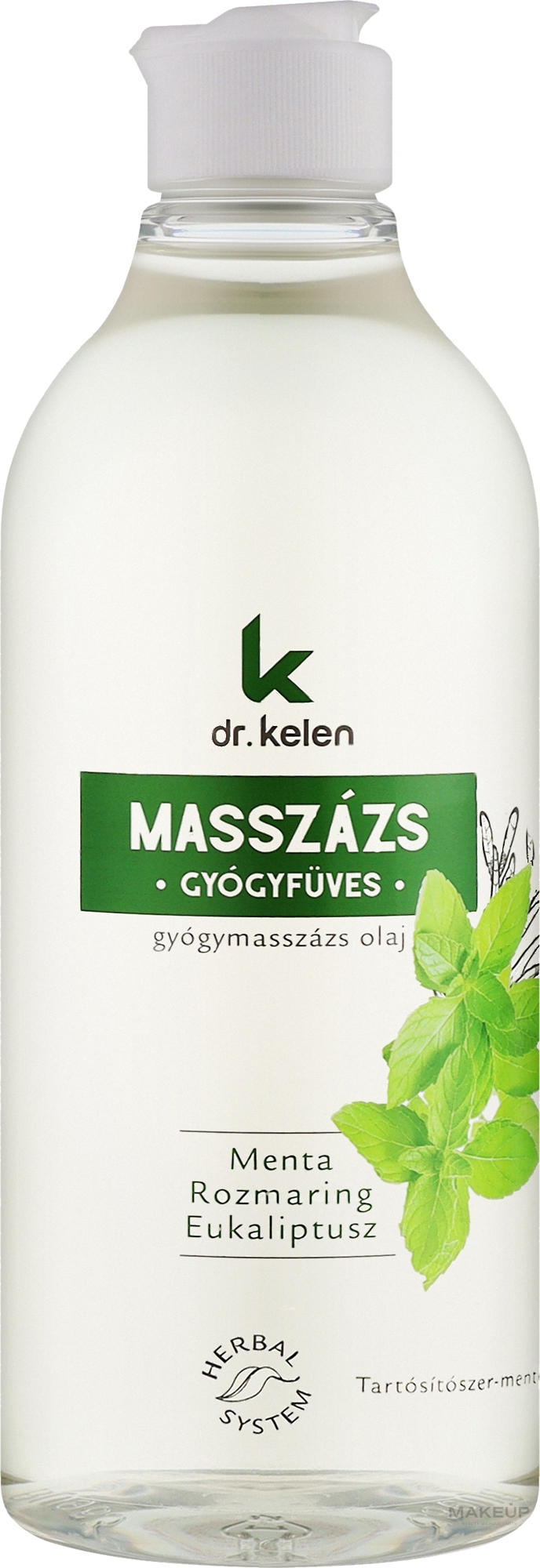 Масло для массажа с лечебными травами - Dr.Kelen Medical Herbs Massage Oil — фото 500ml