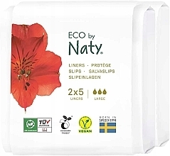 Парфумерія, косметика Щоденні прокладки, 10 шт. - Eco by Naty Large Travel Pack Liners