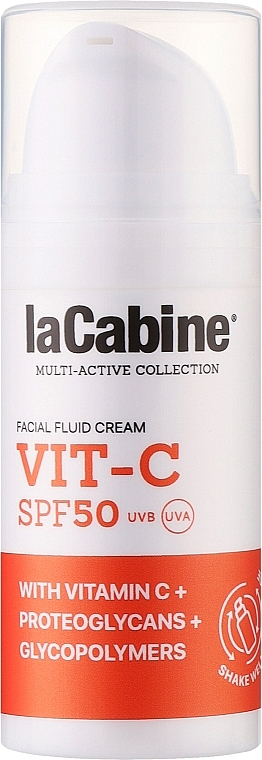 Крем-флюїд для обличчя - La Cabine VIT-C Facial Fluid Cream SPF50 — фото N1