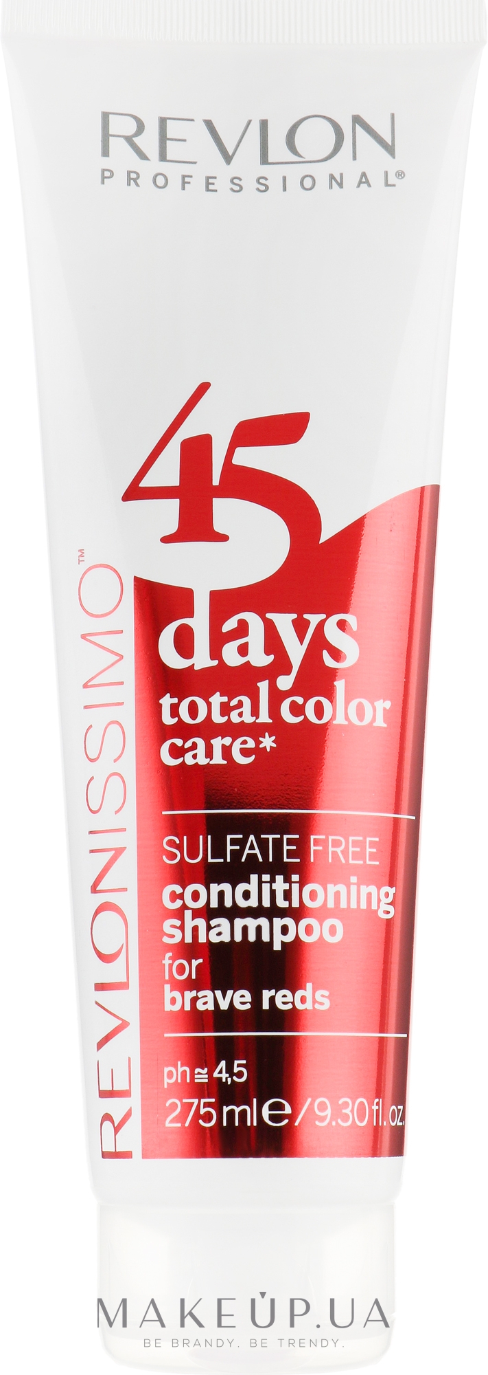 Шампунь-кондиционер ярко-красный - Revlon Professional Revlonissimo 45 Days Brave Reds — фото 275ml