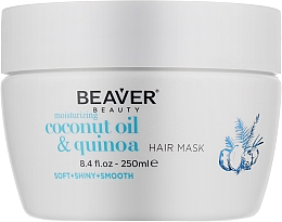 Парфумерія, косметика Зволожувальна маска для сухого волосся з кокосовою олією - Beaver Professional Coconut Oil & Quinoa Moisturizing Hair Mask