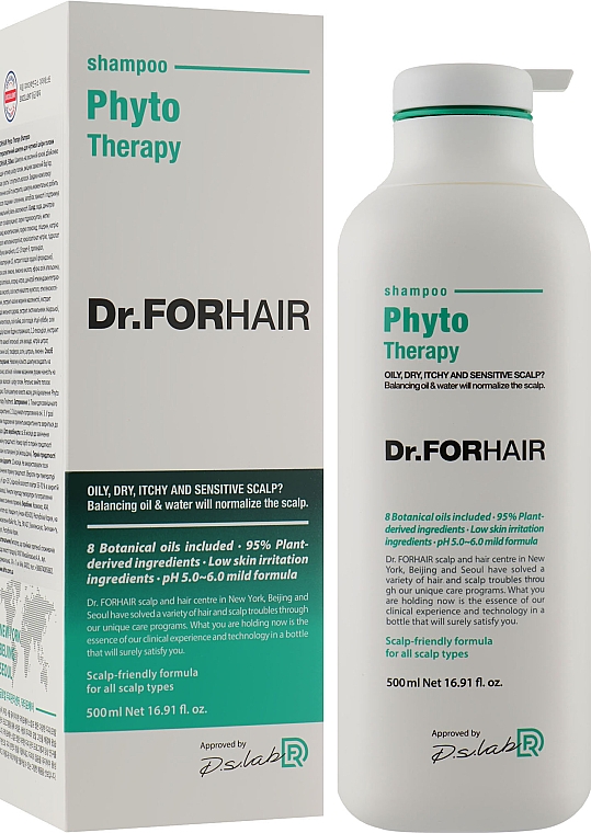 Фітотерапевтичний шампунь для чутливої шкіри голови - Dr.FORHAIR Phyto Therapy Shampoo — фото N6