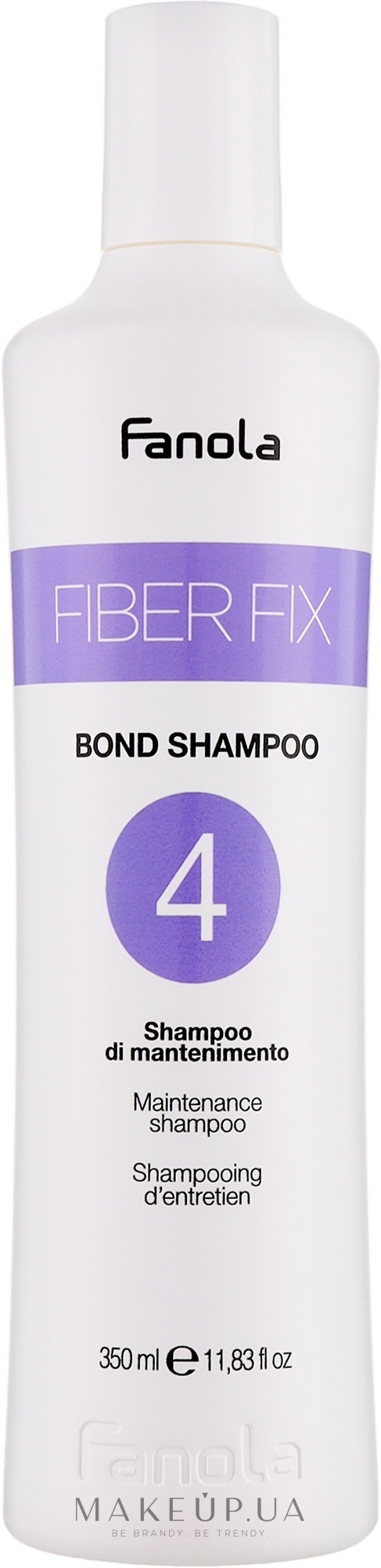 Шампунь для волос - Fanola Fiber Fix Maintenance Shampoo 4 — фото 350ml