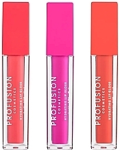 Набор - Profusion Cosmetics Lip Trio Brights (lip/gloss/3x5 ml) — фото N2