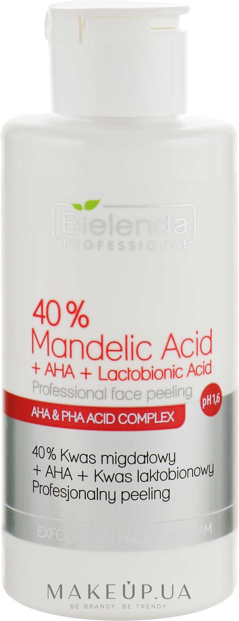 Професіональний пілінг "40% мигдалева кислота +АНА + лактобіонова кислота" - Bielenda Professional Exfoliation Face Program 40% Mandelic Acid + AHA + Lactobionic Acid — фото 150g