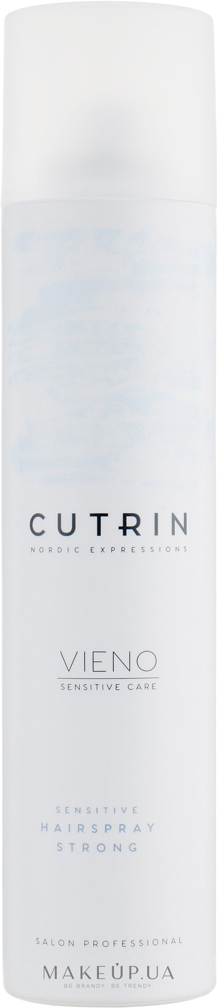 Лак сильной фиксации для чувствительных волос - Cutrin Vieno Sensitive Hairspray Strong — фото 300ml