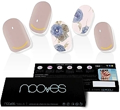 Набор гелевых наклеек для ногтей - Nooves Premium Luxe Elegant Floral Metallic — фото N2