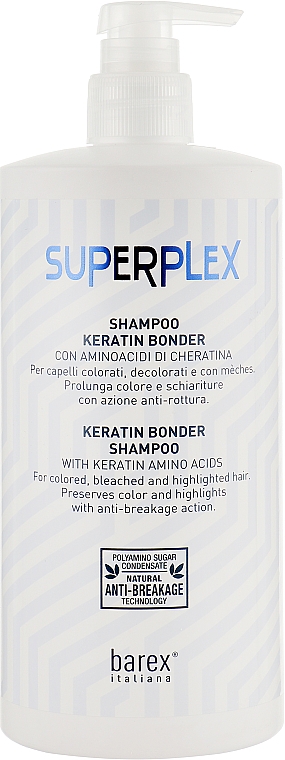 Кератиновый шампунь - Barex Italiana Keratin Bonder Shampoo — фото N1