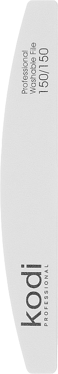 Пилка для ногтей "Полумесяц" 150/150, белая - Kodi Professional — фото N1