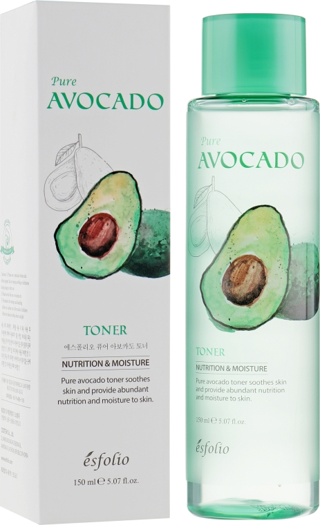Тонер для лица с экстрактом авокадо - Esfolio Pure Avocado Toner — фото N3