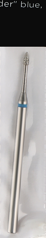 Фреза алмазна, крапля з вузькою шийкою 1.4 мм, синя - Head The Beauty Tools — фото N1