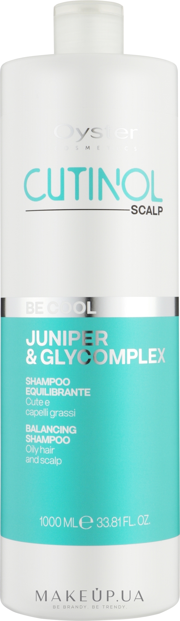 Шампунь для жирного волосся та шкіри голови - Oyster Cosmetics Cutinol Be Cool Shampoo — фото 1000ml