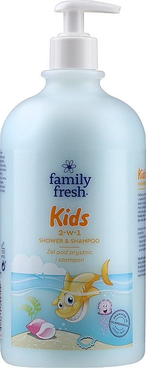 Гель для душу і шампунь 2 в 1 для дітей - Soraya Family Fresh Shower Gel And Baby Shampoo — фото N3