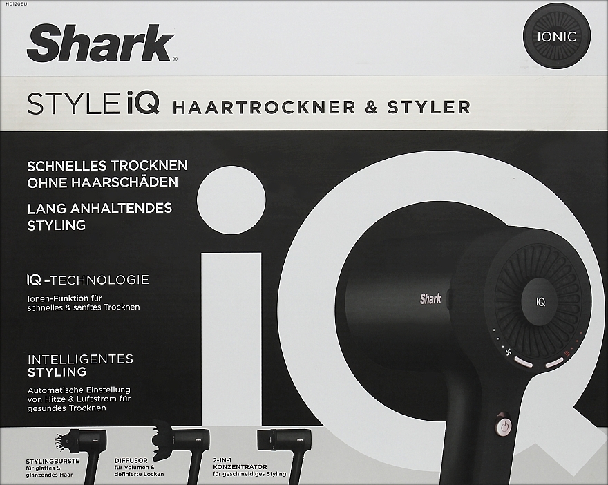 Фен для волос - Shark Style iQ Hair Dryer & Styler HD120EU — фото N2