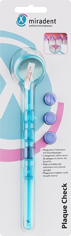 Набір для визначення нальоту на зубах, блакитний - Miradent Plaque Check Set — фото N1