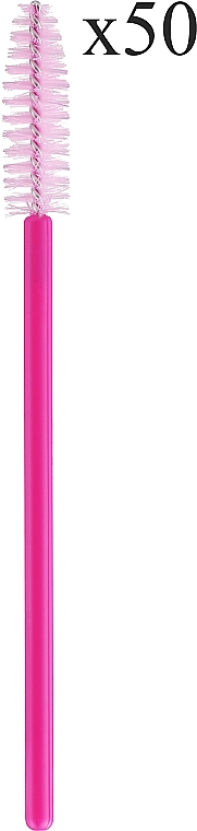 Щеточки для бровей и ресниц 50 шт, светло-розовые - Ibra Makeup — фото N1