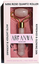 Парфумерія, косметика Ролик з рожевого кварцу - ARI ANWA Skincare Mini Rose Quartz Roller (міні)