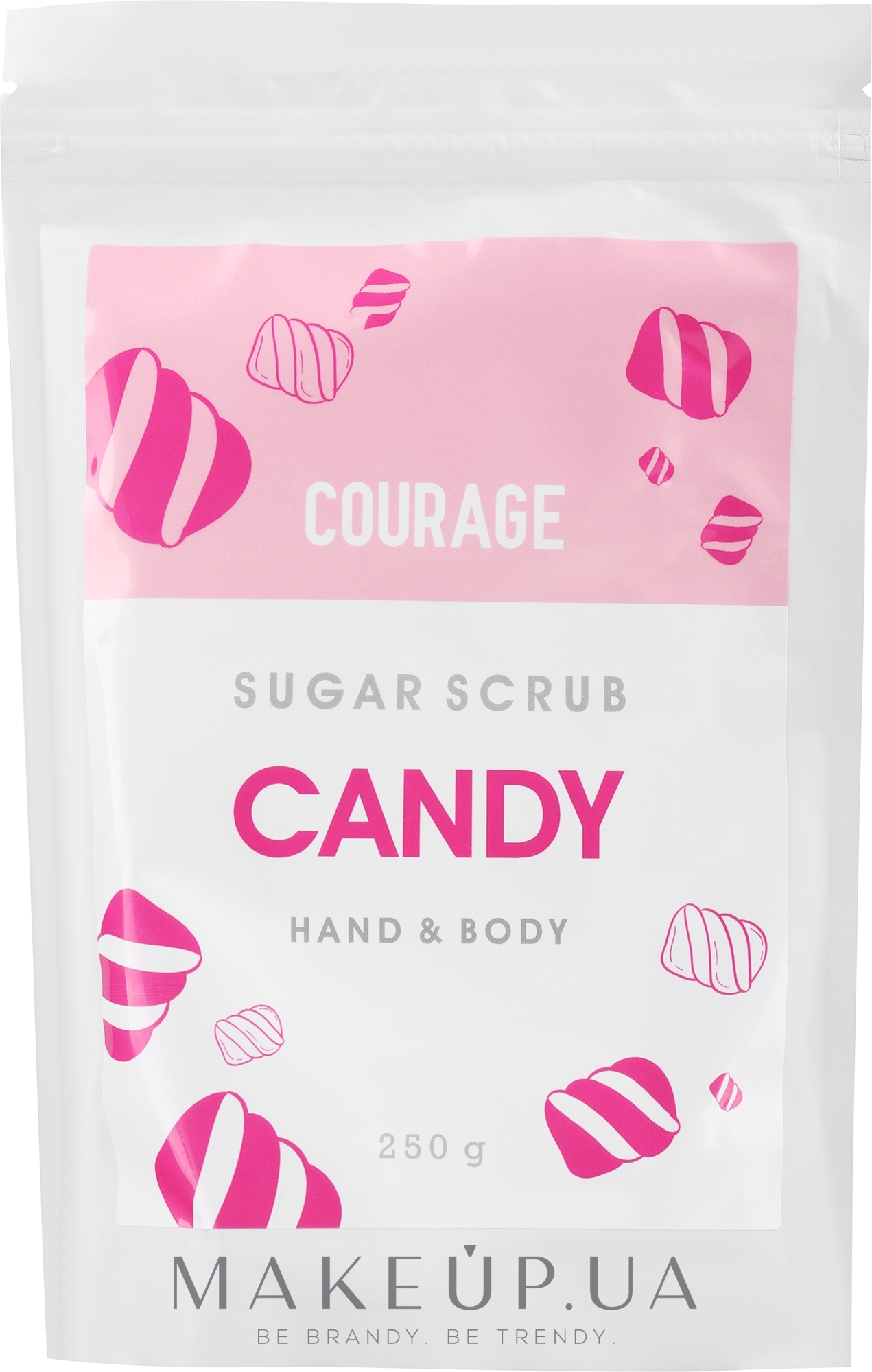 Сахарный скраб для рук и тела «Конфета» - Courage Candy Hands & Body Sugar Scrub (дой-пак) — фото 250g