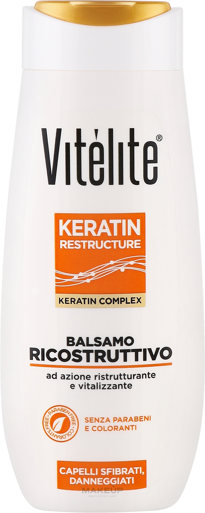 Відновлюючий кондиціонер для волосся з кератином - Vitelite Hair Conditioner — фото 250ml