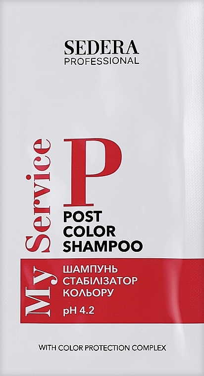 Шампунь стабілізатор кольору  - Sedera Professional My Service Post Color Shampoo (пробник) — фото N1