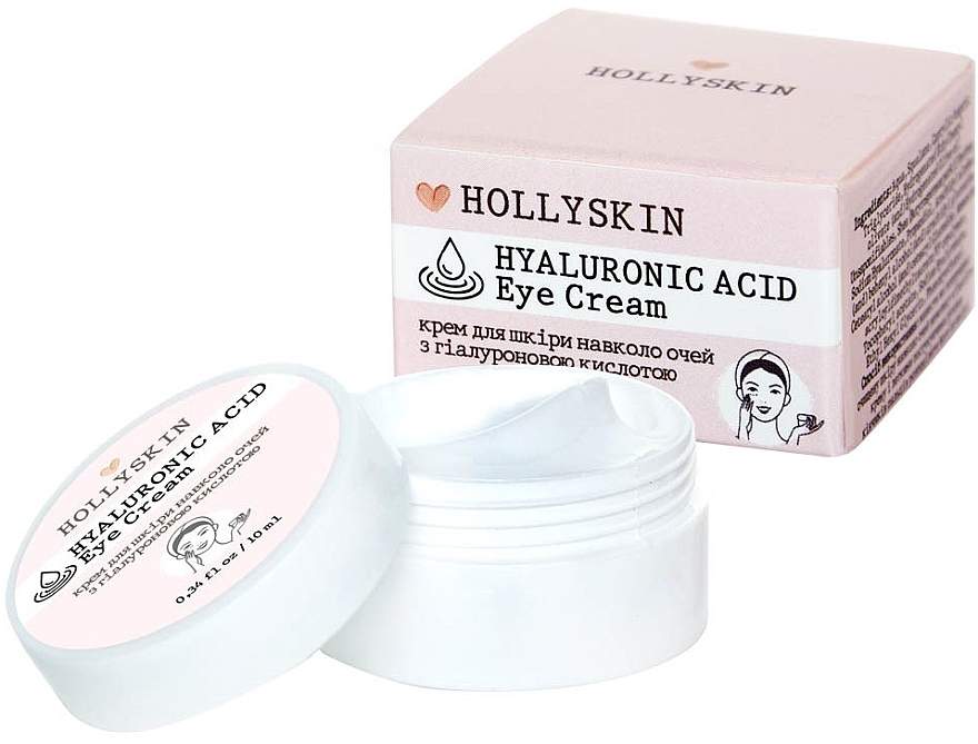 Крем для шкіри навколо очей з гіалуроновою кислотою - Hollyskin Hyaluronic Acid Eye Cream