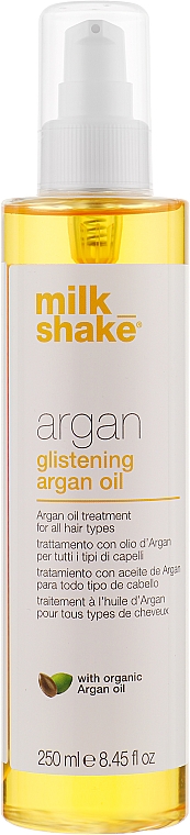 Арганієва олія для глибокого відновлення і блиску волосся - Milk_Shake Argan Glistening Argan Oil — фото N8
