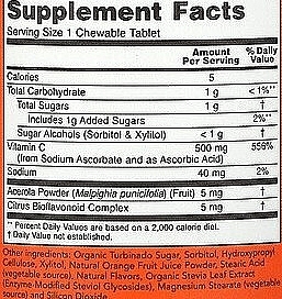 Жевательные таблетки C-500 со вкусом апельсинового сока - Now Foods C-500 Chewable Orange Juice Tablets — фото N4