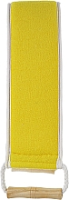 Губка для ванны с ручками "Сизаль", двусторонняя, желтая - York — фото N2