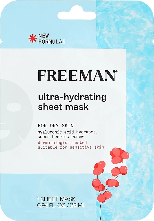 Ультраувлажняющая маска для сухой кожи - Freeman Ultra-Hydrating Sheet Mask — фото N1
