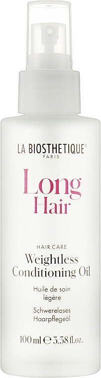 Невесомое кондиционирующее масло для волос - La Biosthetique Long Hair Weightless Conditioning Oil — фото N1