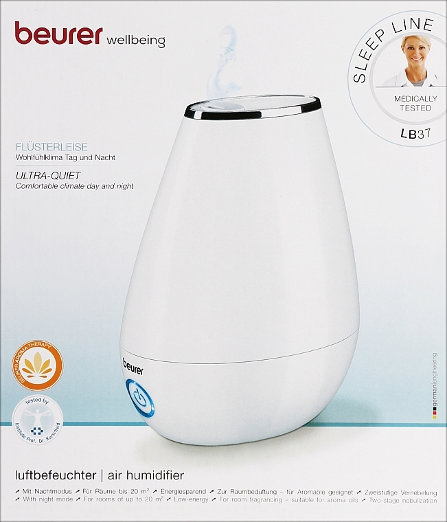 Увлажнитель воздуха LB 37, белый - Beurer Air Humidifier — фото N1