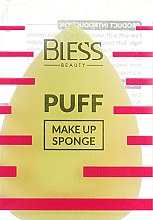 Спонж-крапля, жовтий - Bless Beauty PUFF Make Up Sponge — фото N2