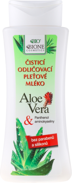 Лосьон для снятия макияжа - Bione Cosmetics Aloe Vera Soothing Cleansing Make-up Removal Facial Lotion — фото N1