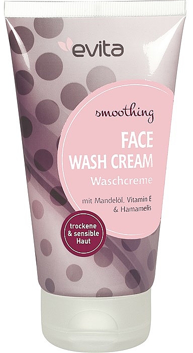 Крем для вмивання, для сухої та чутливої шкіри обличчя - Evita Face Wash Cream — фото N1