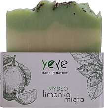 Мыло 100% натуральное "Мята и лайм" - Yeye Natural Lime and Mint Soap  — фото N1