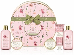 Парфумерія, косметика Набір, 5 продуктів - Baylis & Harding Royale Garden Rose, Poppy & Vanilla Luxury Hat Box Gift Set