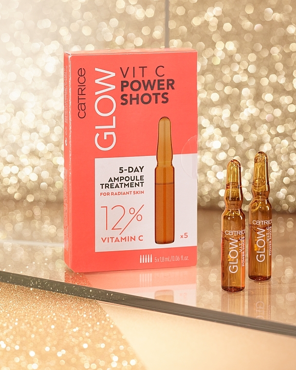 Ампульна сироватка для сяяння шкіри - Catrice Glow Vit C Power Shots — фото N4