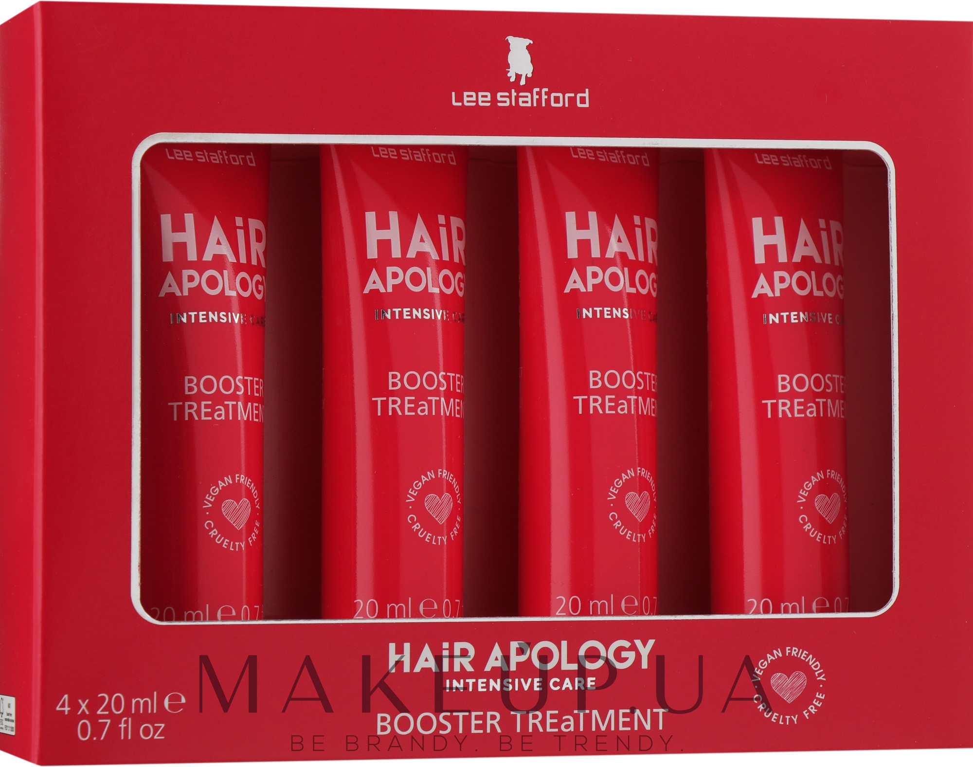 Интенсивное лечение для поврежденных волос - Lee Stafford Hair Apology Booster Treatment — фото 4x20ml