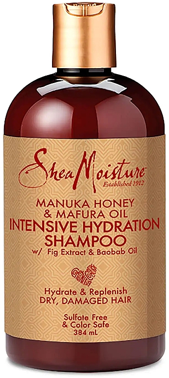 Увлажняющий шампунь для волос "Мед мануки и масло мафуры" - Shea Moisture Manuka Honey & Mafura Oil Intensive Hydration Shampoo — фото N1