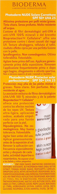 Солнцезащитный крем - Bioderma Photoderm Nude Touch SPF 50+ — фото N2