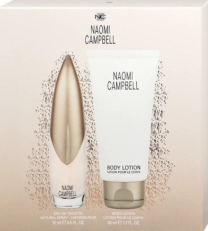 Naomi Campbell Eau - Набор (edt/15ml + b/lot/50ml) — фото N1
