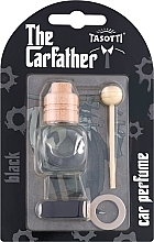 Автомобільний ароматизатор на дефлектор - Tasotti Carfather Wood Black — фото N1