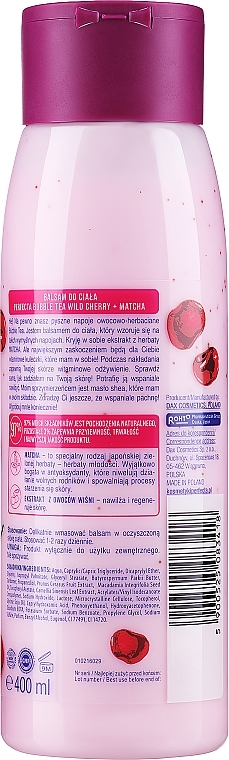 Лосьйон для тіла "Дика вишня та чай матча" - Perfecta Bubble Tea Wild Cherry + Matcha Tea Body Lotion — фото N2