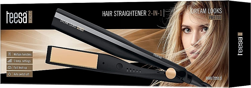Випрямляч для волосся 2в1 - Teesa Hair Straightner 2In1 Dream Looks PRO700 — фото N5