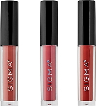 Набір губних помад - Sigma Beauty Kismatte Lip Trio (lipstick/3*1.4g) — фото N2