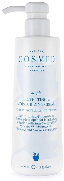 Зволожувальний крем для сухої та атопічної шкіри - Cosmed Atopia Protecting & Moisturizing Cream — фото N1